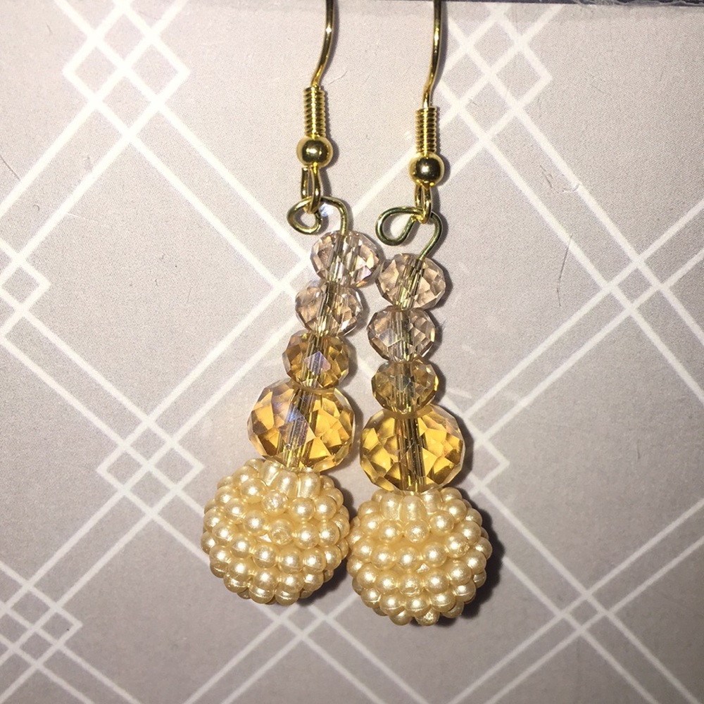 💕Pearls and Champagne Crystals